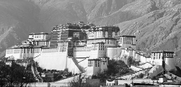 Saray tibet ev mimari Asya Asya Stok fotoğraf © THP