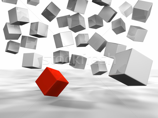 Falling Cubes Stock photo © ThreeArt
