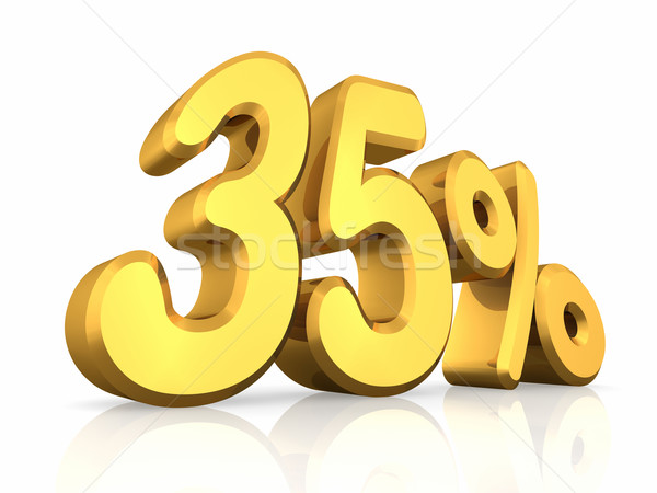 Gold Thirty Five Percent Stock photo © ThreeArt