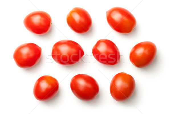 Pepper Cherry Tomatoes Isolated on White Background Stock photo © ThreeArt