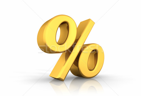 Gold Percent Stock photo © ThreeArt