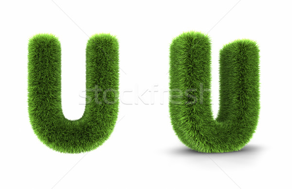 Grass Letter U Stock photo © ThreeArt