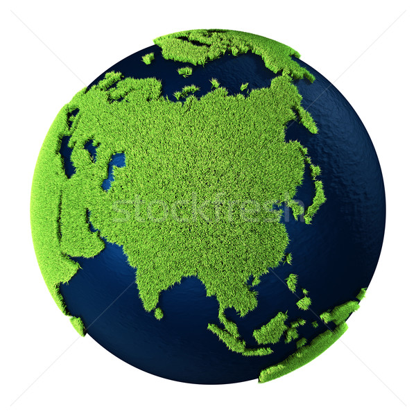 Stock photo: Grass Earth - Asia