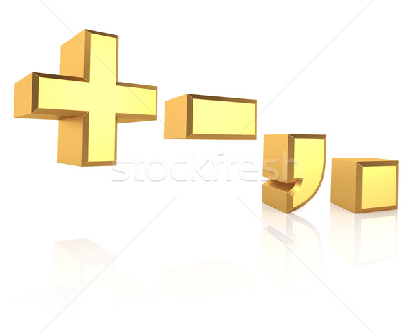 3D Gold Signs Stock photo © ThreeArt