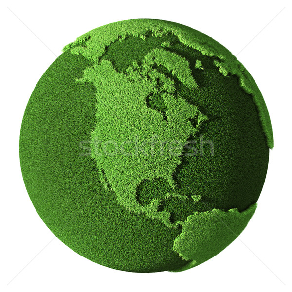 Grass Globe - North America Stock photo © ThreeArt