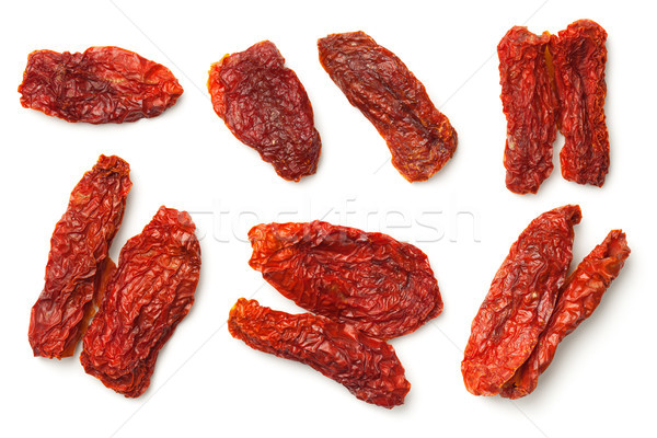 Dried Tomatoes Isolated on White Background Stock photo © ThreeArt