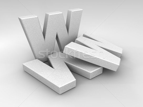 Stone WWW Stock photo © ThreeArt