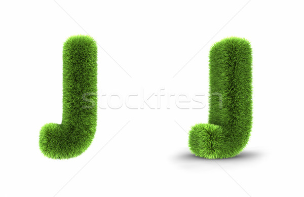 Grass Letter J Stock photo © ThreeArt