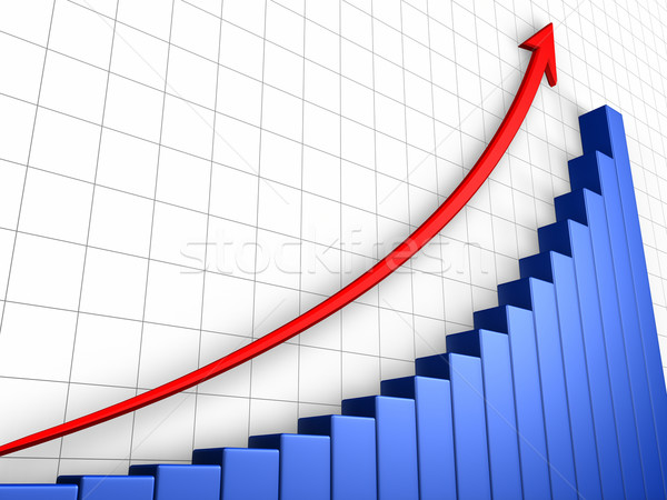 Wachstum Grafik Netz Business arrow positive Stock foto © ThreeArt