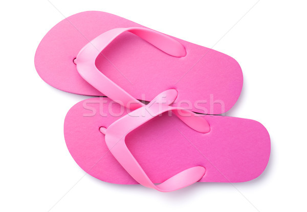 Summer Flip Flops Isolated on White Background Stock photo © ThreeArt