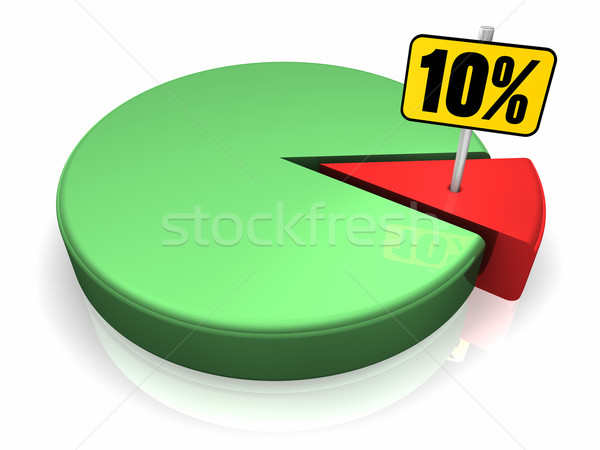 Pie Chart 10 Percent Stock photo © ThreeArt
