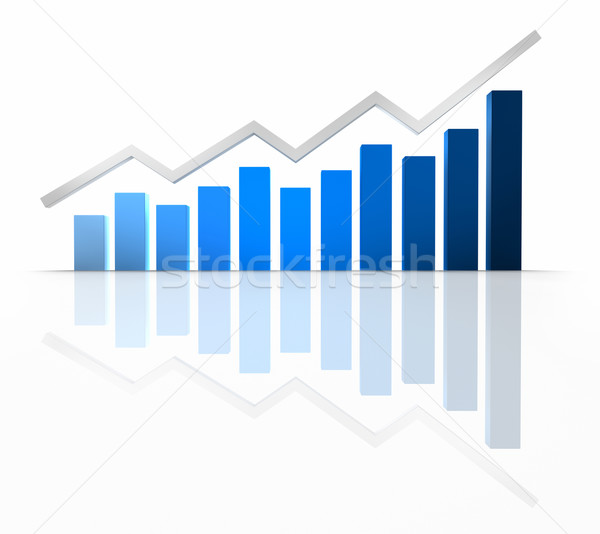 Business Blue Chart Stock photo © ThreeArt