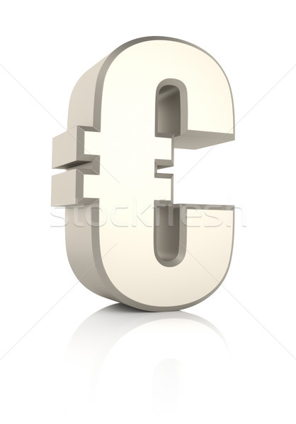 Euro Sign Ioslated on White Background Stock photo © ThreeArt