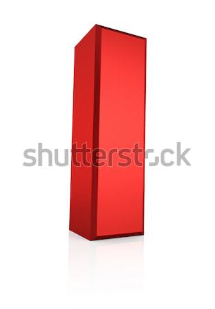 3D lettre h lettre rouge réfléchissant étage [[stock_photo]] © ThreeArt