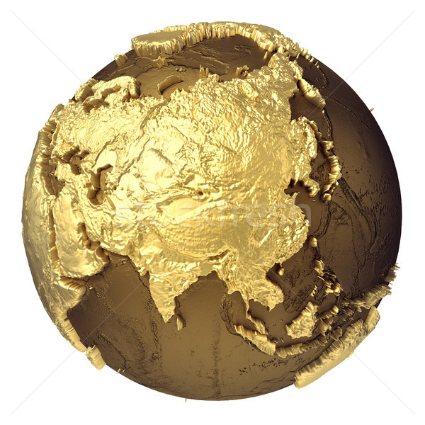 Foto stock: Oro · mundo · Asia · dorado · modelo · agua