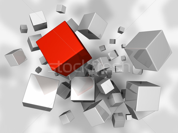 Cubes Explosion Stock photo © ThreeArt