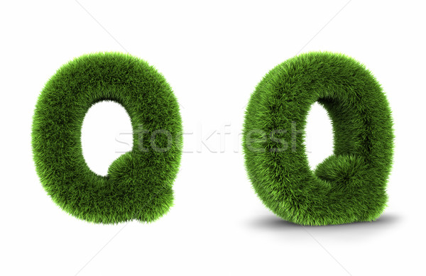 Grass Letter Q Stock photo © ThreeArt