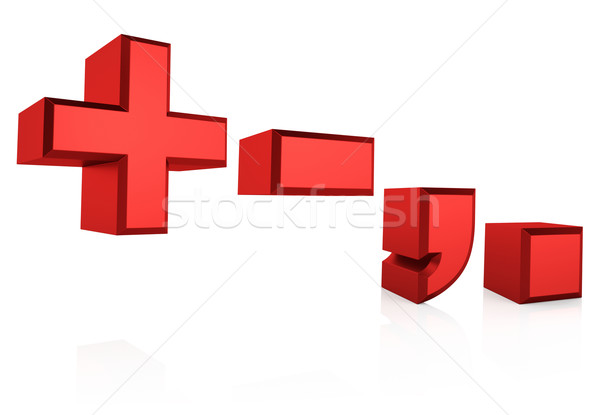 3D Red Signs Stock photo © ThreeArt