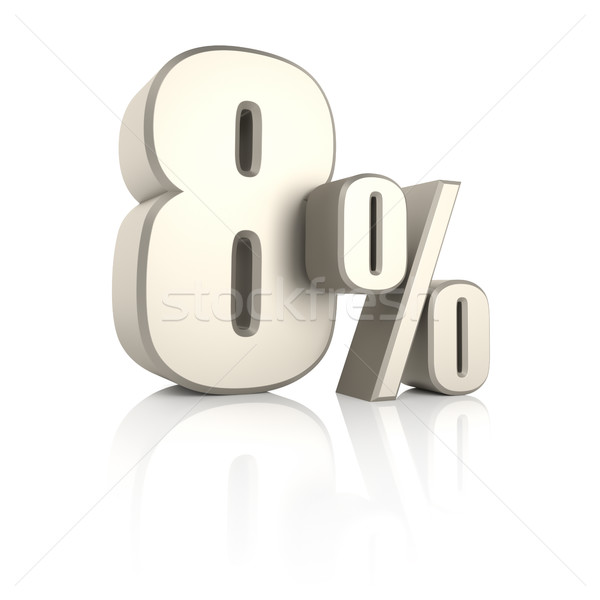 8 Percent Isolated On White Background 3d Render Stock Photo C Threeart Stockfresh