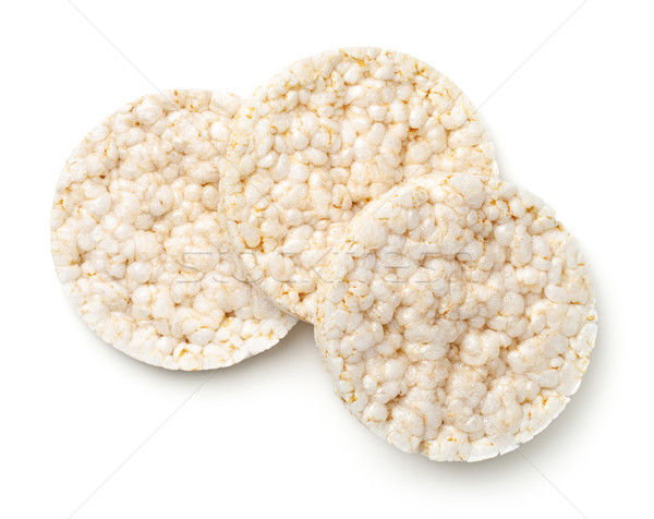 Puffed Rice Bread Isolated on White Background Stock photo © ThreeArt