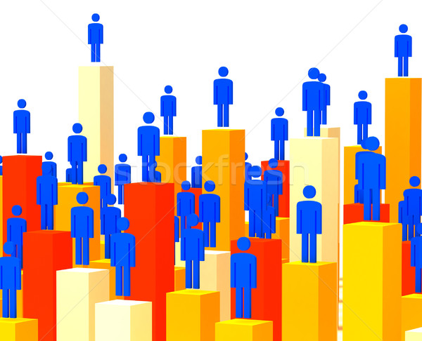 Succes oameni de afaceri 3D imagine oameni afaceri Imagine de stoc © tiero