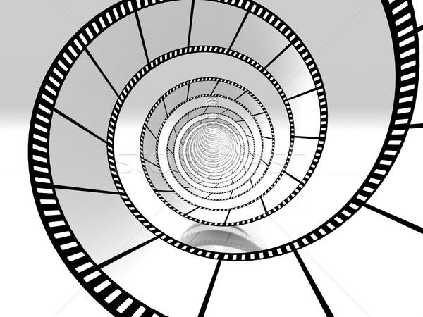 movie strip spiral Stock photo © tiero