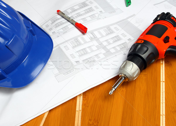 worker carpenter tools Stock photo © tiero
