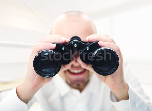 man with binocular Stock photo © tiero