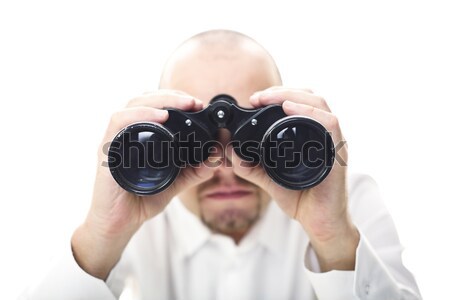 man with binocular Stock photo © tiero