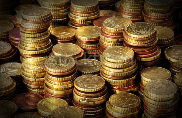 Euro para görüntü sent sikke Stok fotoğraf © tiero