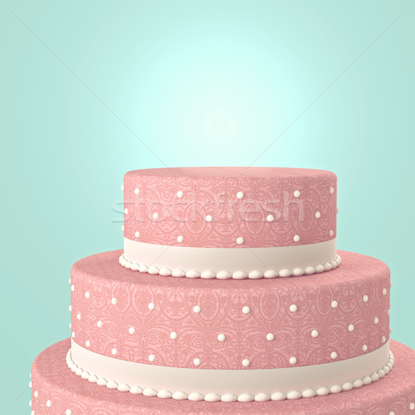 Wedding cake 3D immagine classico donna wedding Foto d'archivio © tiero