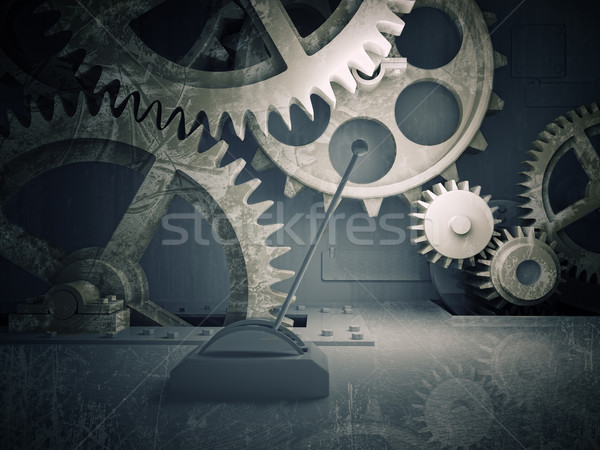 商業照片: 復古 · 齒輪 · 3D · 圖像 · 襤褸 · 金屬