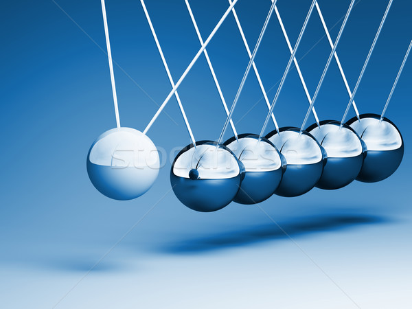 Stock photo: newton cradle