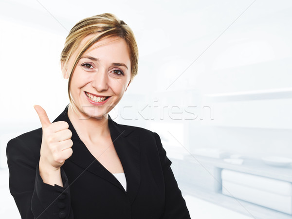 positive woman Stock photo © tiero