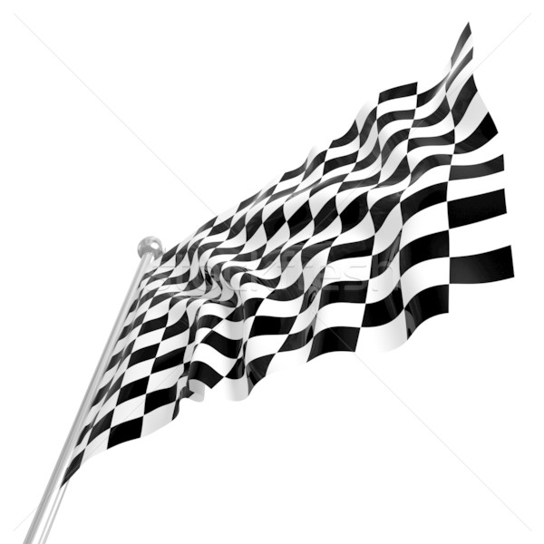 Start vlag 3D afbeelding klassiek ontwerp Stockfoto © tiero