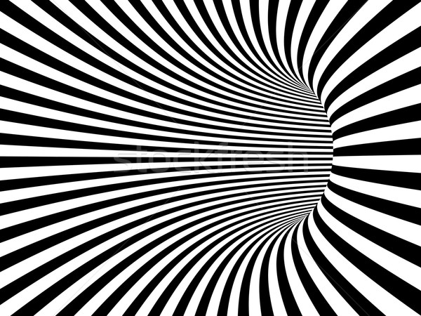 Abstract tunel 3D imagine negru alb negru Imagine de stoc © tiero