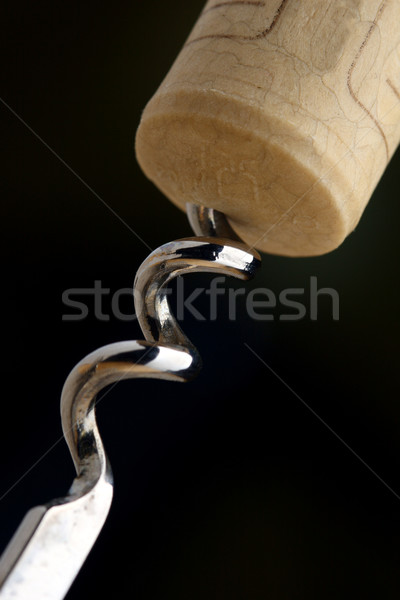 Fles kurk afbeelding detail klassiek textuur Stockfoto © tiero
