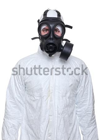 man with gas mask Stock photo © tiero