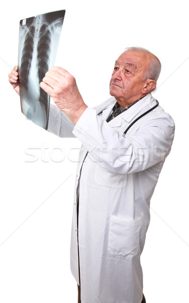 Medico dovere Xray isolato bianco uomo Foto d'archivio © tiero