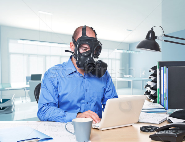post atomic worker Stock photo © tiero