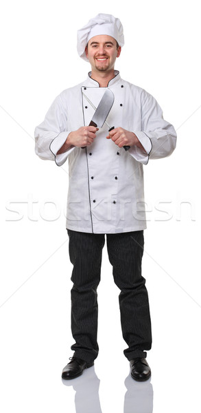 Stockfoto: Chef · werk · portret · kaukasisch · witte · dienst