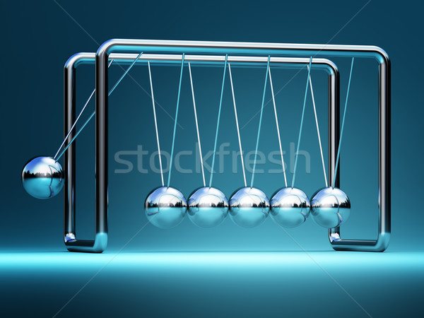 newton cradle 3d Stock photo © tiero