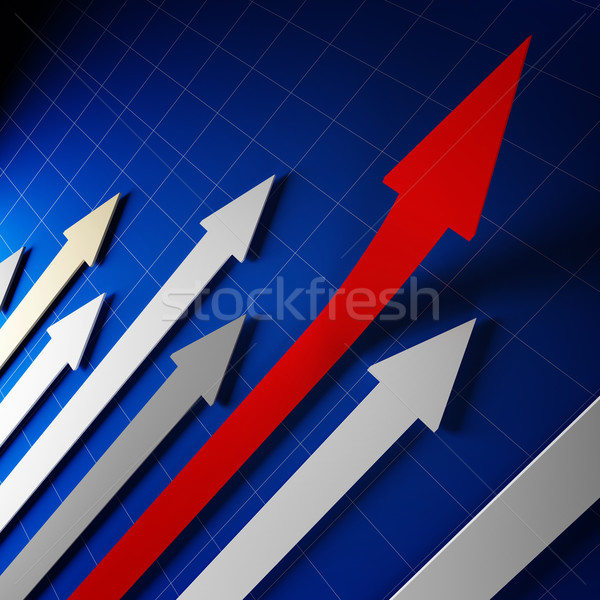 financial stat arrows Stock photo © tiero
