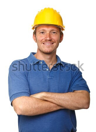 happy manual worker Stock photo © tiero