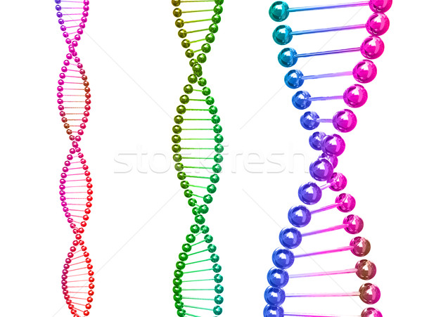 Görüntü 3D DNA örnek bilgisayar inşaat Stok fotoğraf © tiero