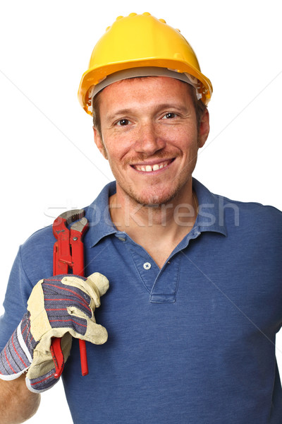 portrait of handyman Stock photo © tiero