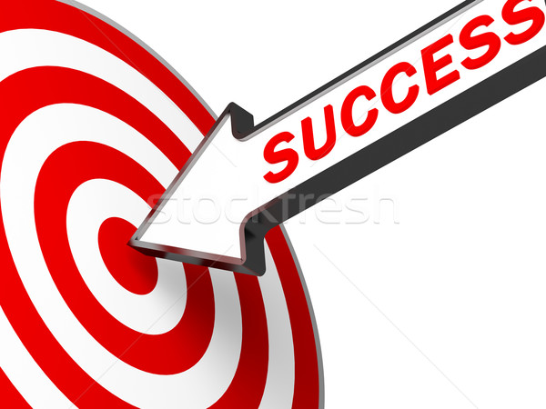 3D business target successo arrow immagine Foto d'archivio © tiero