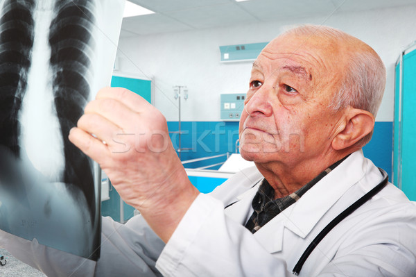 senior doctor at work Stock photo © tiero