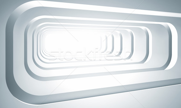 Futuristisch Tunnel 3D Bild abstrakten Business Stock foto © tiero