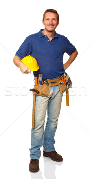 standing construction worker portrait Stock photo © tiero